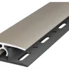 Abschlussprofil Aluminium Edelstahloptik eloxiert 10x28x1000 mm