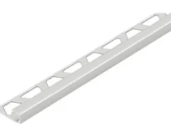 Abschlussprofil Schlüter-Quadec-ACGB, 10mm Länge 250 cm Alu chrom gebürstet eloxiert