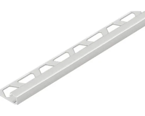 Abschlussprofil Schlüter-Quadec-ACGB, 10mm Länge 250 cm Alu chrom gebürstet eloxiert