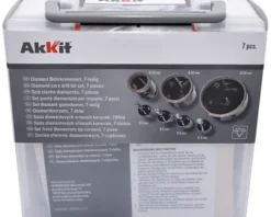 Akkit Diamant Bohrkronenset M14 7-teilig für Winkelschleifer