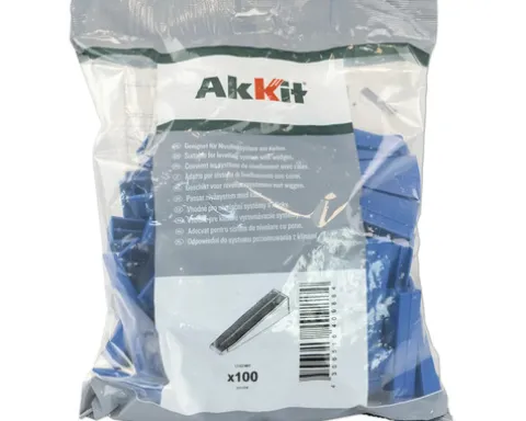 Akkit Nivelliersystem Keile für Nivelliersystem für Fliesenstärke 3-12 mm blau Pack = 100 St
