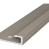 Aluminium-Abschlussprofil Edelstahl matt 27x7,6x1000 mm