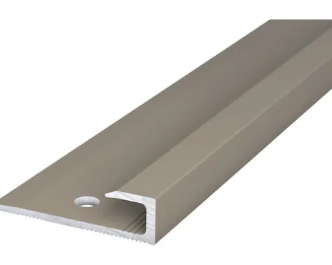 Aluminium-Abschlussprofil Edelstahl matt 27x7,6x1000 mm