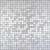 Aluminiummosaik selbstklebend Quadrat Alu Silver Silk brushed