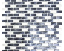 Aluminiummosaik XAM 431 mix schwarz/silber