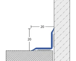 Anschlussband Saniflex weiß selbstklebend 20 mm 3,5 m lang