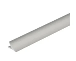 Anschlussprofil T-Cove Aluminium silber 250 cm Höhe 12 mm