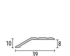 Ausgleichsprofil 244SK selbstklebend, Alu eloxiert sand 100 cm