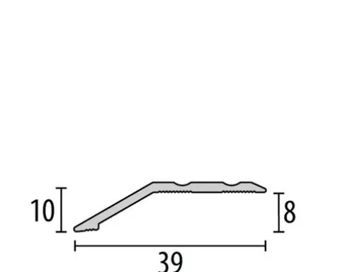 Ausgleichsprofil 244SK selbstklebend, Alu eloxiert sand 100 cm