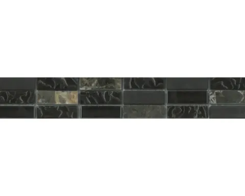 Bordüre Carrara glass-stone brown 30x4,8 cm