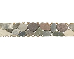 Bordüre Flusskiesel grau 5x30 cm