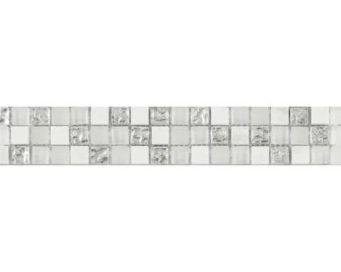 Bordüre Glas brilliant white mix