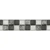 Bordüre Glas 2,3x2,3 cm grey mix