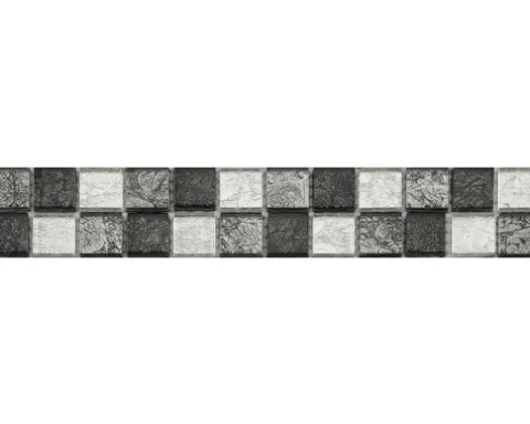 Bordüre Glas 2,3x2,3 cm grey mix