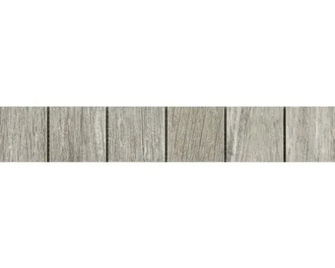 Bordüre Keramik Holzoptik Eiche grau