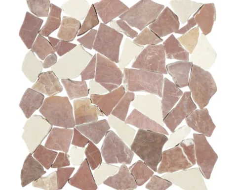 Bruchmosaik Biancone & Rosso Verona 30,5x30,5 cm