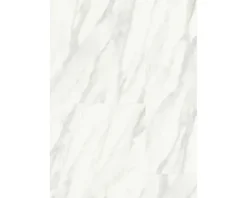 Designboden Vinylboden Fliese Marmor weiß Fold-Down 980 x 490 x 4,5 mm