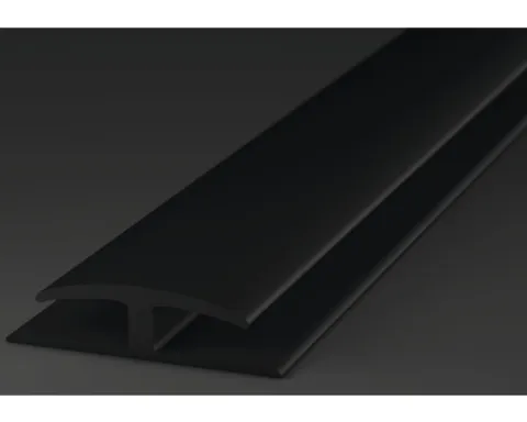 Einschubprofil Weich-PVC (beidseitig) schwarz selbstklebend 30x1000 mm