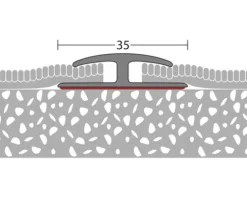 Einschubprofil Weich-PVC (beidseitig) schwarz selbstklebend 30x1000 mm