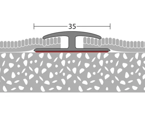 Einschubprofil Weich-PVC (beidseitig) schwarz selbstklebend 30x1000 mm