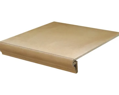 Feinsteinzeug Stufenfliese Rustic Crema 33,15 x 33,15 cm
