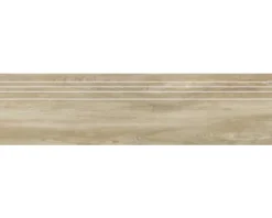 Feinsteinzeug Stufenfliese San Remo Teak 29,5 x 120 cm