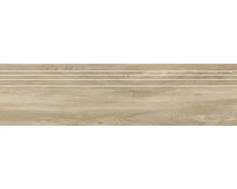 Feinsteinzeug Stufenfliese San Remo Teak 29,5 x 120 cm