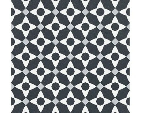 Feinsteinzeug Wand- und Bodenfliese Heritage taco black in 76 verschiedenen Motiven 16,5 x 16,5 cm