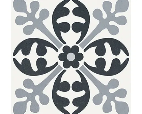 Feinsteinzeug Wand- und Bodenfliese Heritage taco black in 76 verschiedenen Motiven 16,5 x 16,5 cm