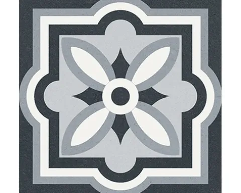 Feinsteinzeug Wand- und Bodenfliese Heritage taco black in 76 verschiedenen Motiven 16,5 x 16,5 cm