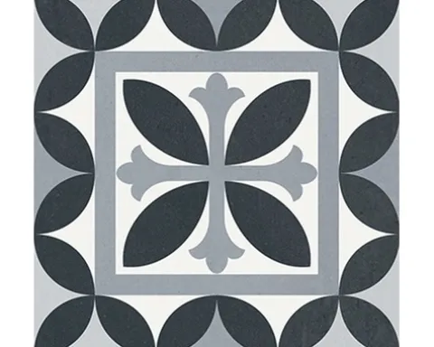 Feinsteinzeug Wand- und Bodenfliese Heritage taco black in 76 verschiedenen Motiven 16,5 x 16,5 cm