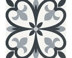 Feinsteinzeug Wand- und Bodenfliese Heritage taco black in 76 verschiedenen Motiven 16,5 x 16,5 cm