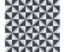 Feinsteinzeug Wand- und Bodenfliese Heritage taco black in 76 verschiedenen Motiven 16,5 x 16,5 cm
