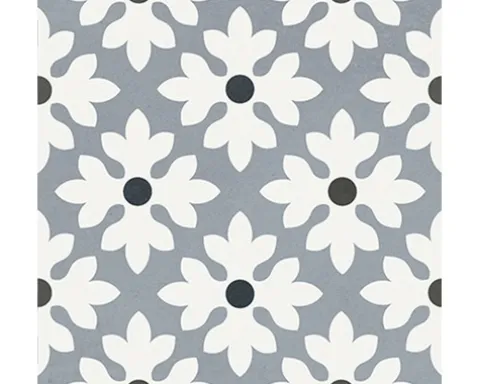 Feinsteinzeug Wand- und Bodenfliese Heritage taco black in 76 verschiedenen Motiven 16,5 x 16,5 cm