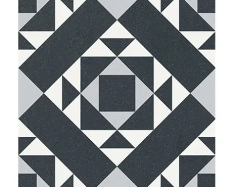 Feinsteinzeug Wand- und Bodenfliese Heritage taco black in 76 verschiedenen Motiven 16,5 x 16,5 cm