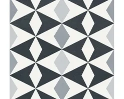 Feinsteinzeug Wand- und Bodenfliese Heritage taco black in 76 verschiedenen Motiven 16,5 x 16,5 cm