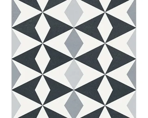 Feinsteinzeug Wand- und Bodenfliese Heritage taco black in 76 verschiedenen Motiven 16,5 x 16,5 cm