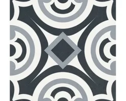 Feinsteinzeug Wand- und Bodenfliese Heritage taco black in 76 verschiedenen Motiven 16,5 x 16,5 cm