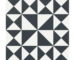 Feinsteinzeug Wand- und Bodenfliese Heritage taco black in 76 verschiedenen Motiven 16,5 x 16,5 cm