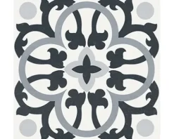 Feinsteinzeug Wand- und Bodenfliese Heritage taco black in 76 verschiedenen Motiven 16,5 x 16,5 cm