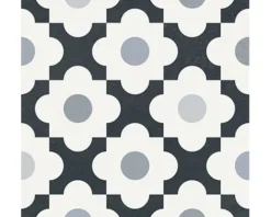 Feinsteinzeug Wand- und Bodenfliese Heritage taco black in 76 verschiedenen Motiven 16,5 x 16,5 cm