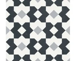 Feinsteinzeug Wand- und Bodenfliese Heritage taco black in 76 verschiedenen Motiven 16,5 x 16,5 cm