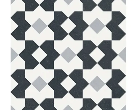 Feinsteinzeug Wand- und Bodenfliese Heritage taco black in 76 verschiedenen Motiven 16,5 x 16,5 cm