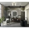 Feinsteinzeug Wand- und Bodenfliese MARSEILLE Dark grey rektifiziert 59.5 x 120 x 1 cm