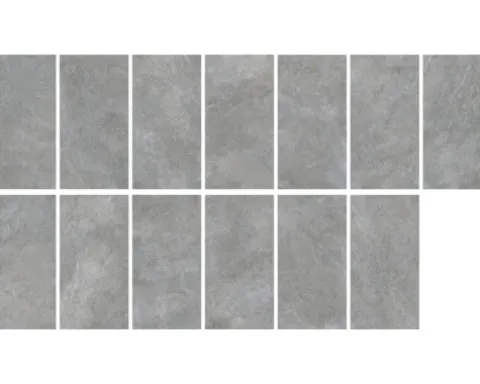 Feinsteinzeug Wand- und Bodenfliese MARSEILLE Dark grey rektifiziert 59.5 x 120 x 1 cm
