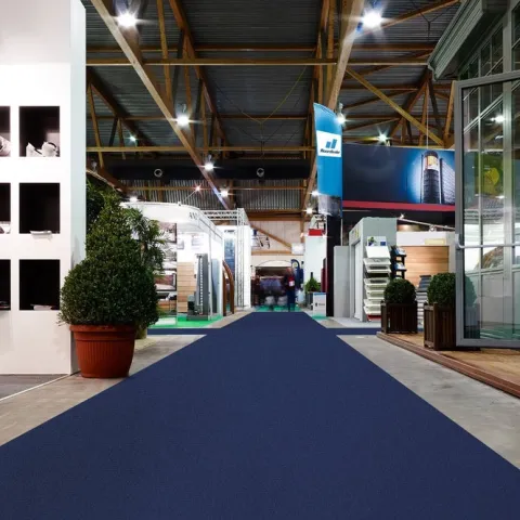 Floordirekt Event- und Messeteppich Sintra - Rollenware - Pflegeleichter Gangläufer - Dunkelblau - 200 x 3000 cm