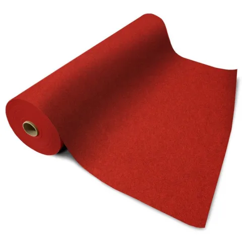 Floordirekt Event- und Messeteppich Sintra - Rollenware - Pflegeleichter Gangläufer - Rot meliert - 200 x 3000 cm