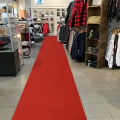 Floordirekt Event- und Messeteppich Sintra - Rollenware - Pflegeleichter Gangläufer - Rot meliert - 200 x 3000 cm