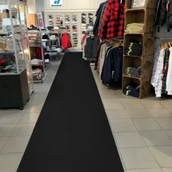 Floordirekt Event- und Messeteppich Sintra - Rollenware - Pflegeleichter Gangläufer - Schwarz - 200 x 3000 cm