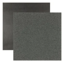 FLOORDIREKT Nylon Teppichfliese Edinburgh - 50 x 50 cm - Selbstliegend - Anthrazit